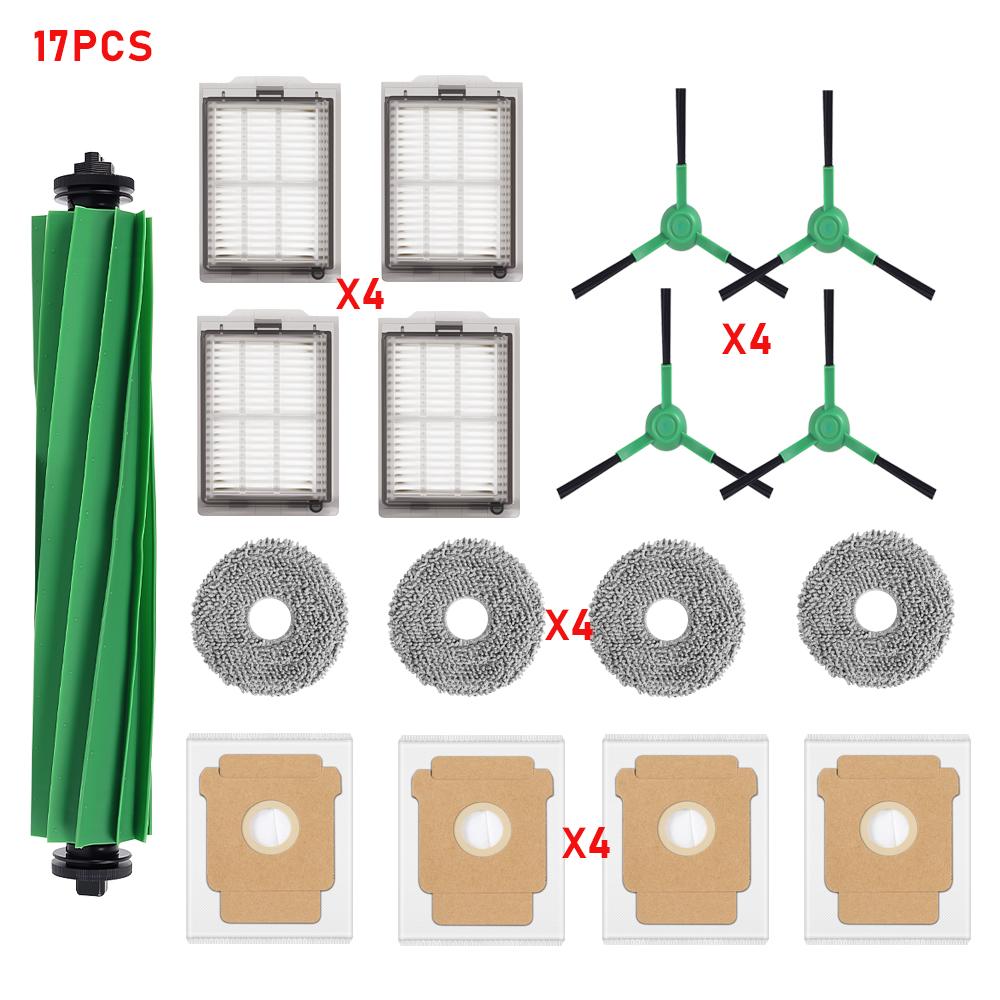 Für iRobot Roomba Plus 405 Combo / 505 Combo Roboterstaubsauger Ersatzteile Wischmopps Filter Staubbeutel Haupt- und Seitenbürsten Zubehör