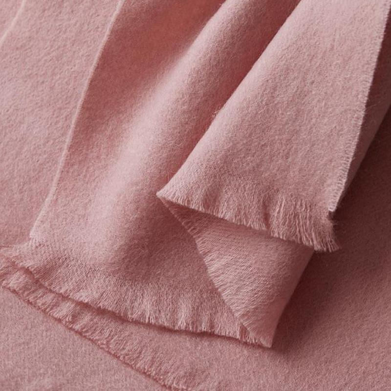 100% pure wool scarf Women's wild classic pure color new autumn and winter couples warm long short ear cashmere scarf