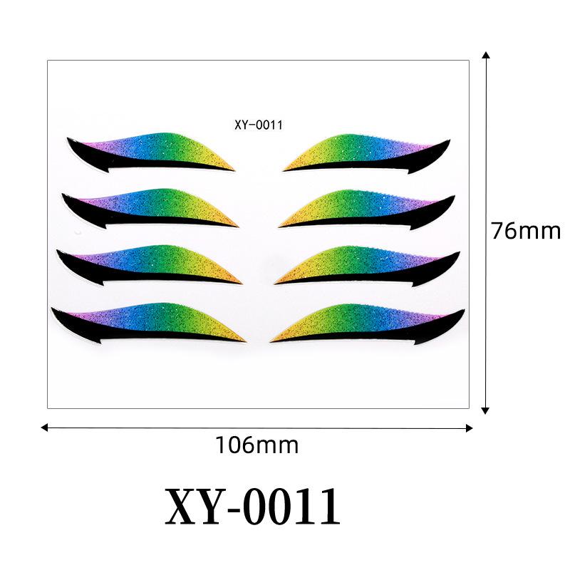 1PC waterproof European and American eye makeup sticker, eyeshadow sticker, scallion powder sequin eyeliner sticker, self-adhesive