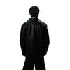American retro design premium short shoulder leather jacket men's spring and autumn sense locomotive ruffian handsome cleanfit jacket