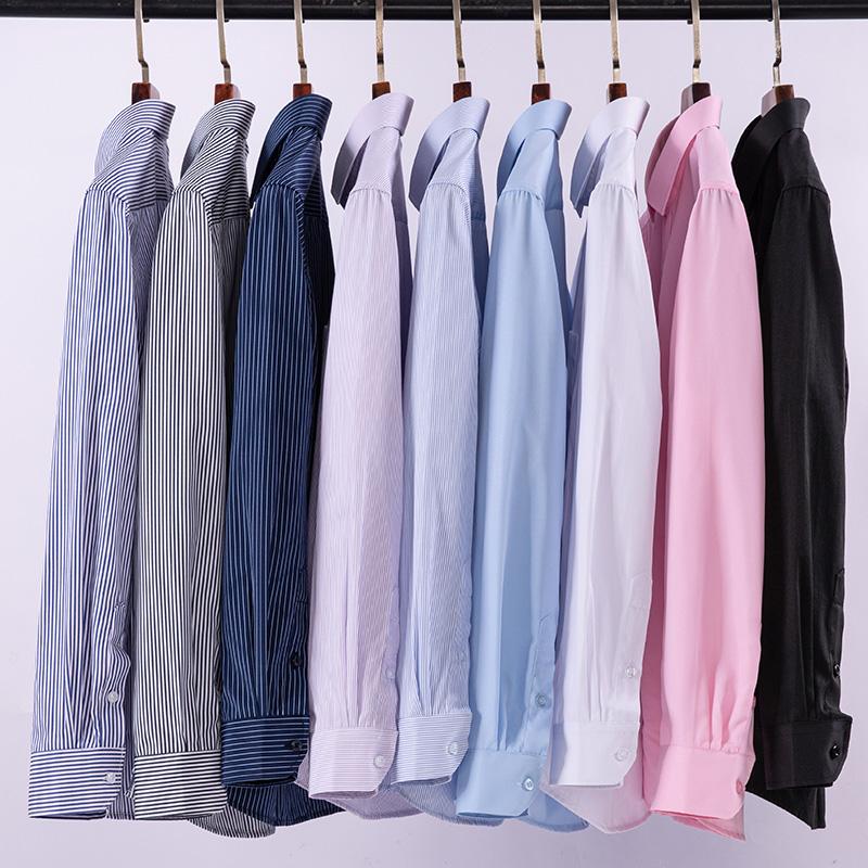 New Striped Business Men Formal Shirts Long Sleeve