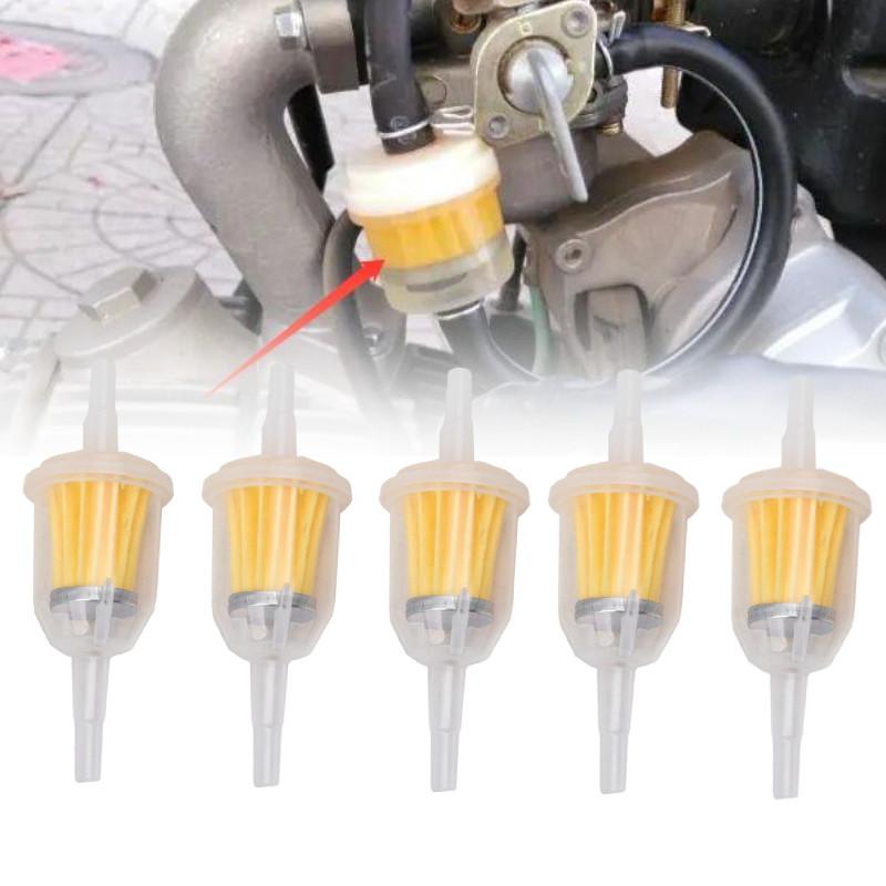 Filter Universal Petrol Inline Fuel Filter Fits 68mm Pipe For Atv Motorcycle