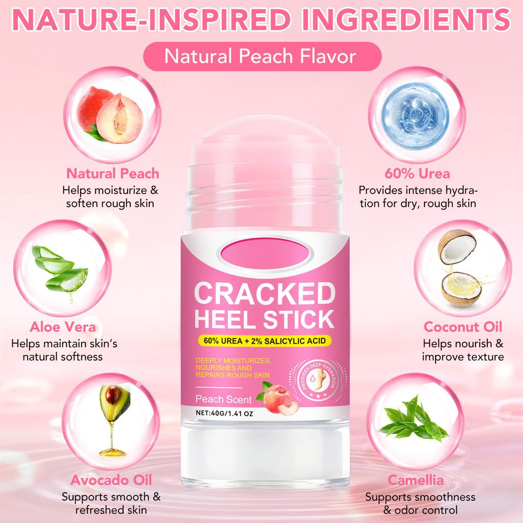 Sztyft do pielęgnacji stóp 40g, Zmiękczający Złuszczający Nawilżający Krem Pielęgnacyjny Sztyft 40g