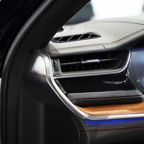 Carbon Fiber Dashboard Air Vent Outlet Cover Trim For Jeep Grand Cherokee +