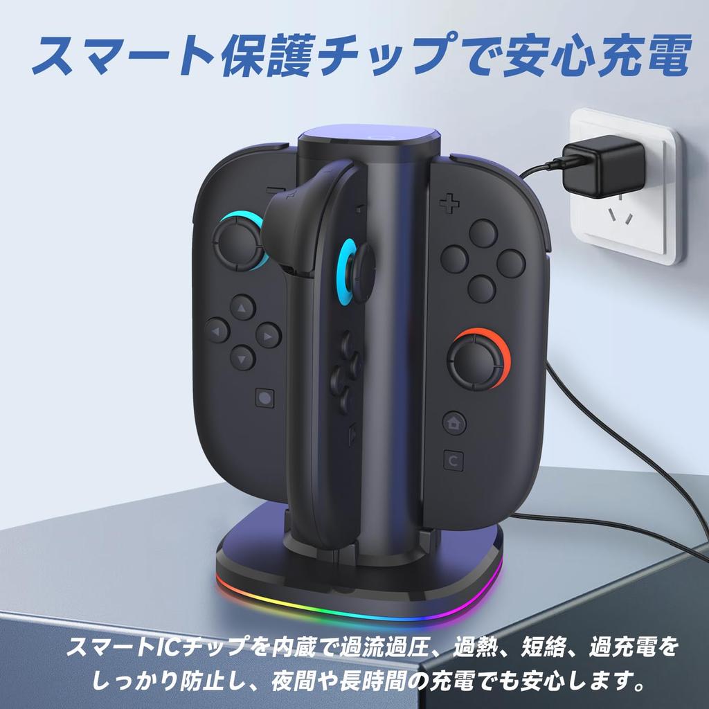 Innovative Gameasy 4 in 1 Charger for Switch 2 Fast Charging Controller Dock for Nintendo Switch 2 9 RGB Cable Japanese Instruction Manual Included