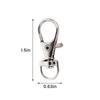 25Pcs Swivel Lobster Clasp Stainless Steel Swivel Keyrings Clasp Portable D Ring Snap Hook for Jewellery DIY Puppy Chain Key Bag