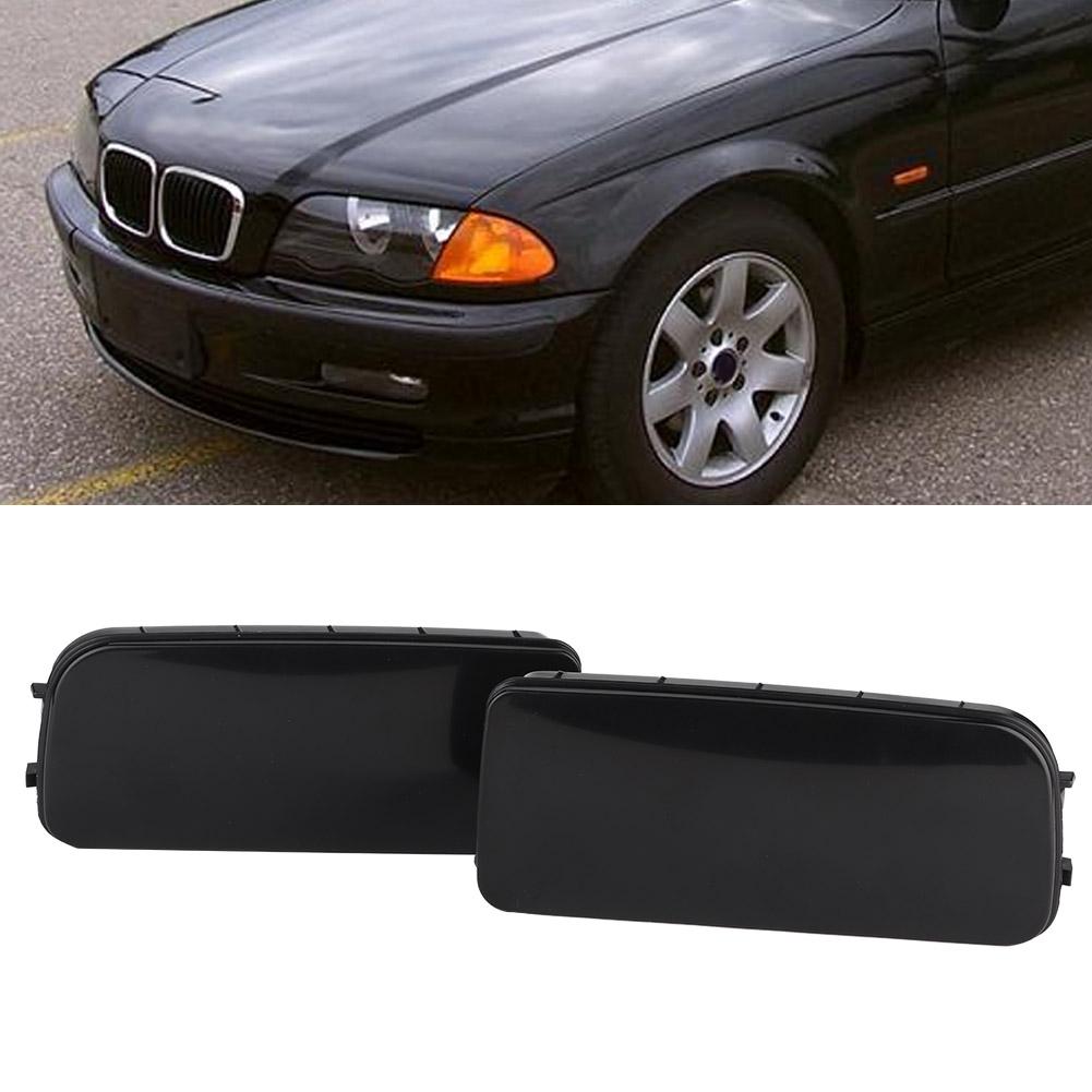 ABS Black Front Fog Light Lamp Cover Trim Frame Fit for E30 E36 E46 318 323 325(#3)