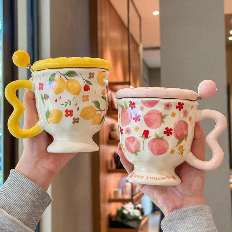 Send Girls Birthday Gifts, Ceramic Mugs, Souvenirs, High-value Couples Drinking Cups, Girlfriends Practical Gift Boxes