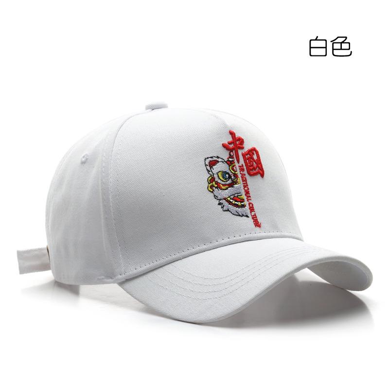 Hat fashion popular Chinese style letter embroidery curved brim baseball cap outdoor sun protection shade cap