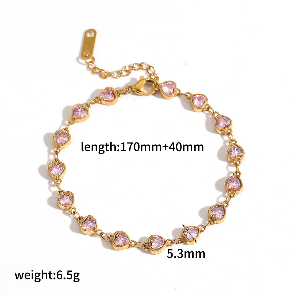 Geometrisches Edelstahlarmband für Damen mit Vergoldung Leichter Luxus-Stil Winter