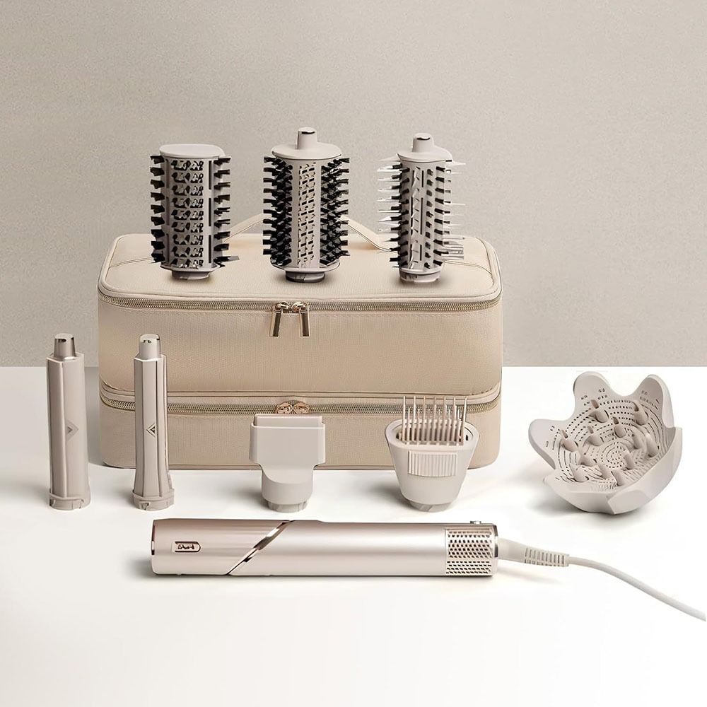 Double-Layer Hair Dryer Case Portable Hair Dryer Storage Bag for Shark Flexstyle/Dyson Airwrap