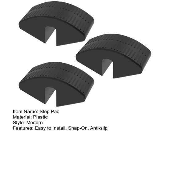 1/2/3Pcs Dorm Bed Ladder Foot Support Loft Beds Plastic Step Pad with Anti-Slip Surface Snap-On College Bunk Bed Ladders Foot Saver Step Cushion
