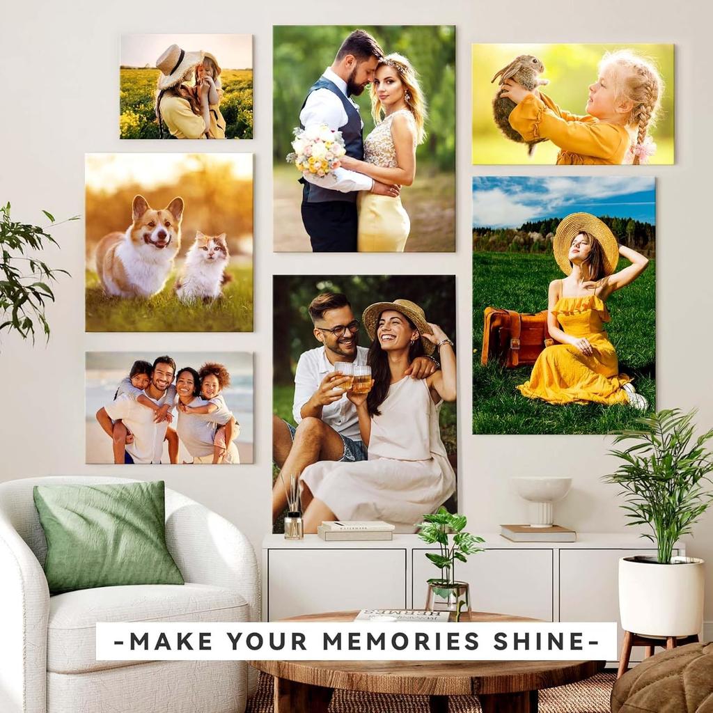 Wall-Art Supplies Custom Canvas Print, 8x8 in Photo On Canvas, American Flag Theme, Rectangular, Oil Paint, Ready to Hang, Ideal for Home Decor