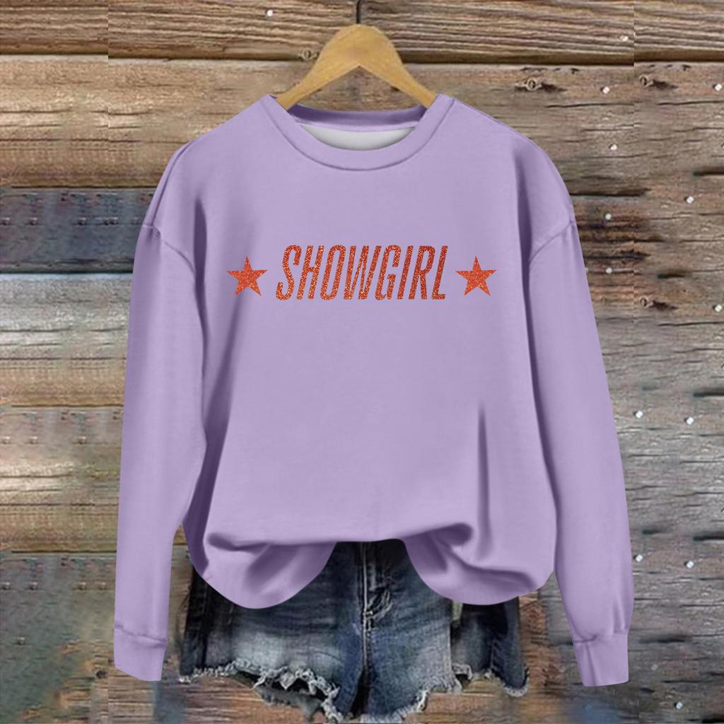 Women's Fashion Casual Long Sleeve Christmas Printed Neck Top