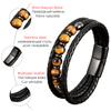 Trendy Multilayer Leather Bracelets For Men Women 9 Style Round Stone 8mm Beaded Jewelry Valentine Day Gifts