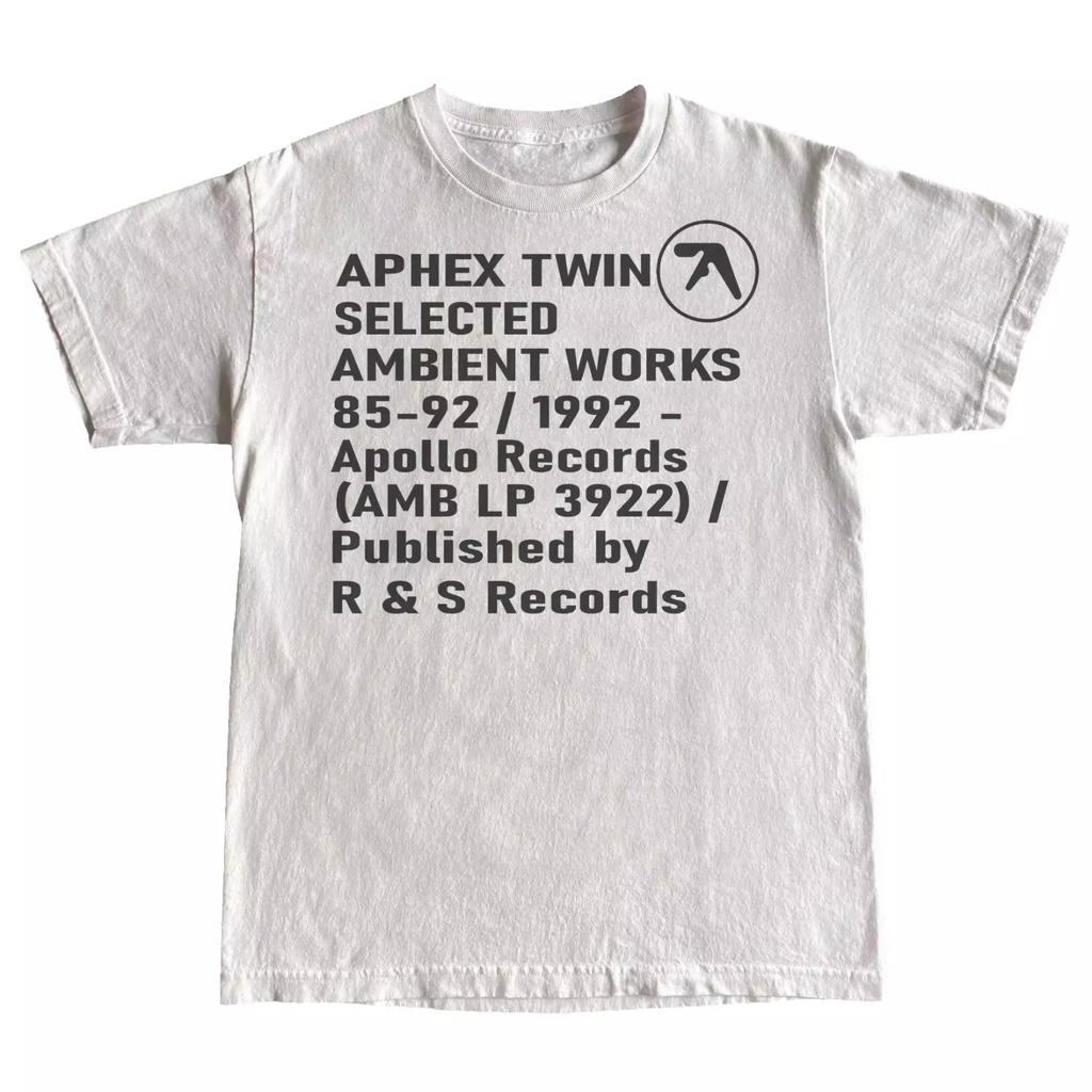 Aphex Twin Selected Ambient Works Cotton T-shirt Unisex Men Women Short Sleeve New Arrival Fashion Luxury Tee Casual Daily Tops