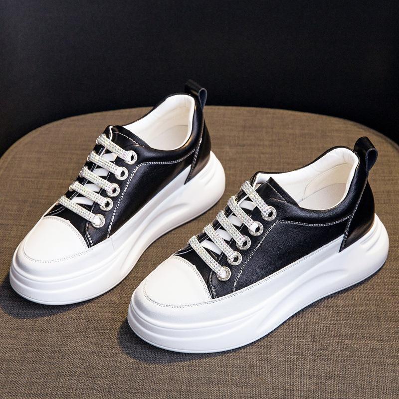 

2025 маленькие белые туфли женские туфли универсальные высокие кеды осень и зима платформа парусиновые туфли спорт и отдых кеды вельвет 40