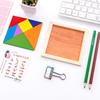 Wooden Blocks Puzzle Brain Teasers Toy Tangram Jigsaw Intelligence Colorful 3D Russian Blocks Montessori Educational Toys