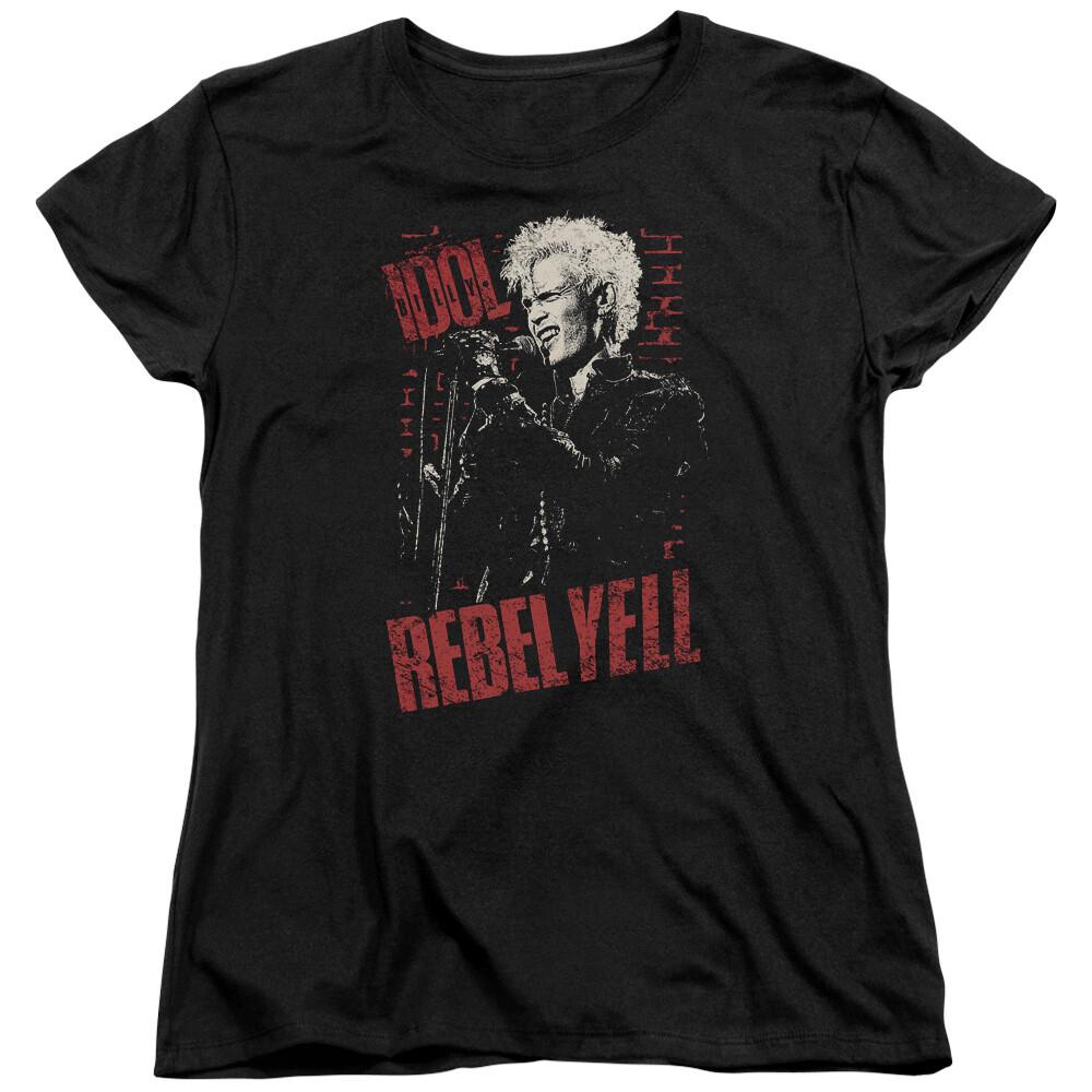 

26 Billy Idol Brick Wall Rebel Yell Womens T Shirt Licensed Rock Band Merch Black Unisex T-Shirt XXXXL