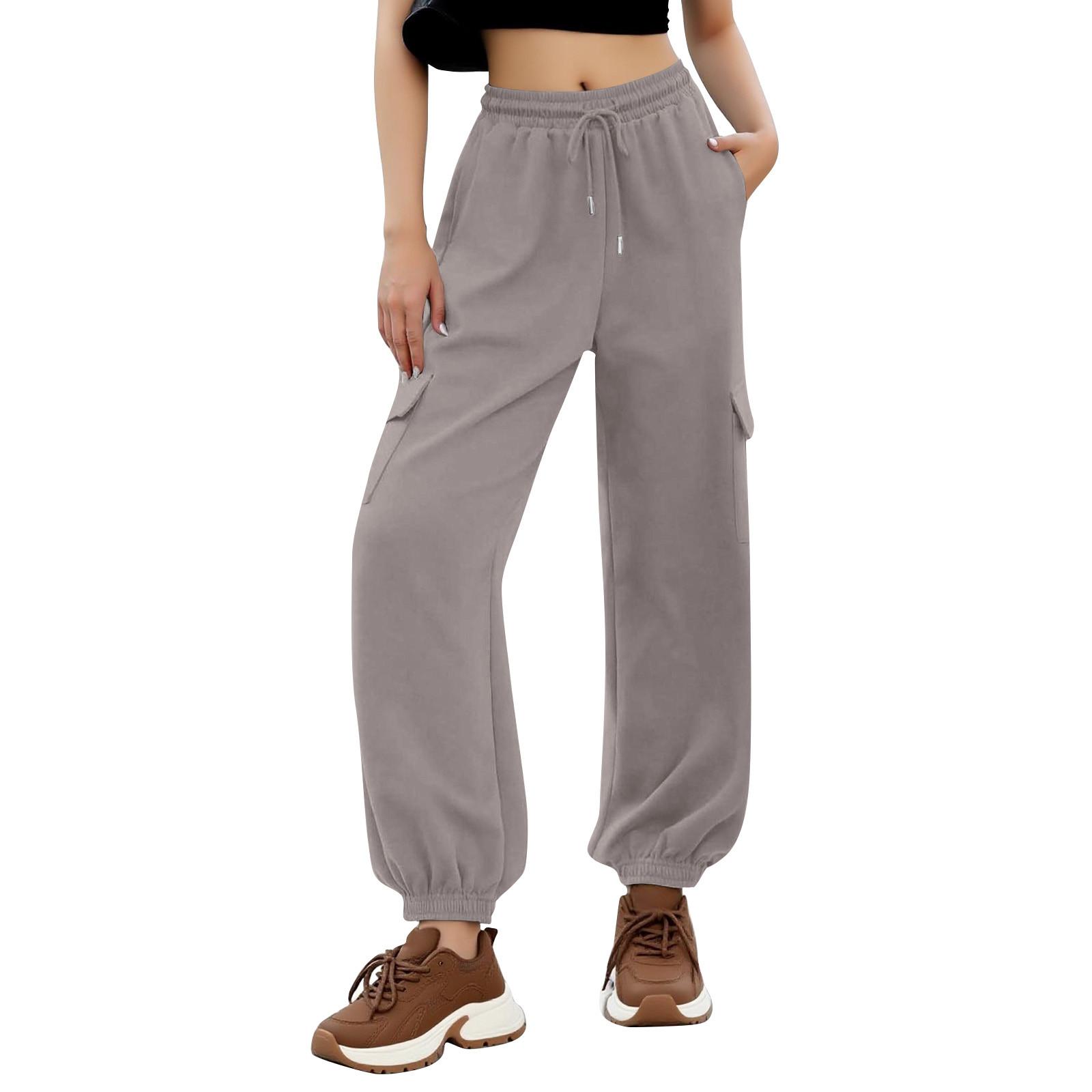 

Женские штаны для тренировок Модные Свободные Удобные Повседневные Оверсайз Флисовые Джоггеры с Карманами Одежда XXXL