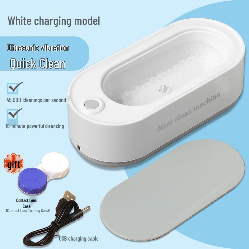 Multifunctional Ultrasonic Cleaner for Glasses, Contact Lenses, Jewelry, and Toothbrushes with Timer