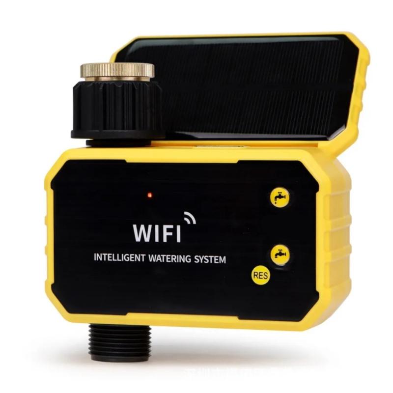 Timer WiFi Programmabile ad Energia Solare Sistema di Irrigazione Automatica per Piante da Giardino con Sensori di Pioggia e Controllo tramite App Remota