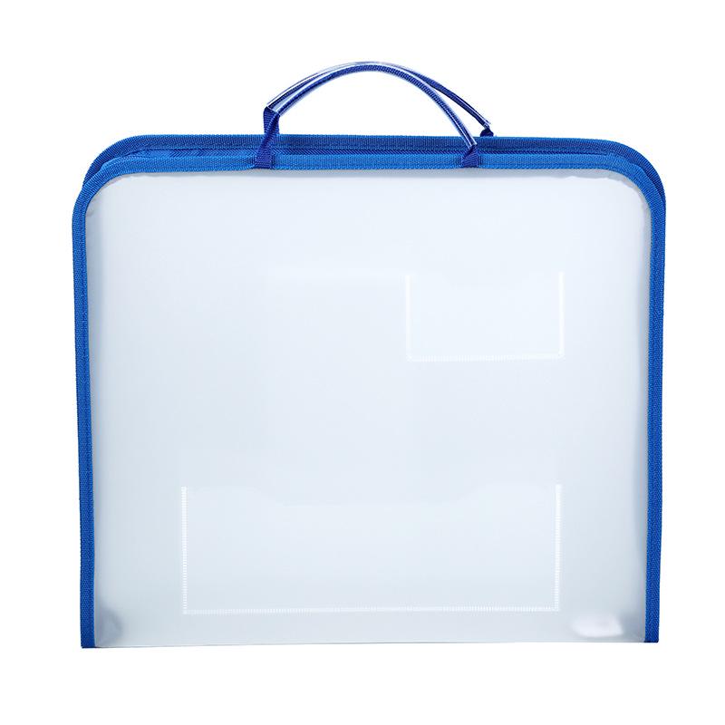 Japanese-Style Transparent Waterproof Zipper File Bag for Documents