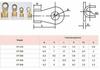 70x 5Type Auto Car Open Barrel Wire Crimp Connector Copper Ring Lug Terminal Kit