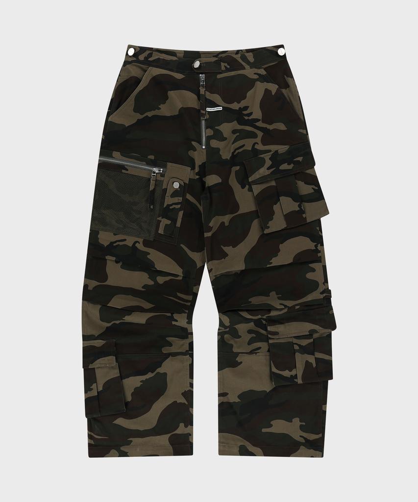 THEVINYLHOUSE Military Cargo Pants Camo