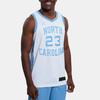 Jordan Dri-FIT North Carolina 23 V-Neck Casual Straight-Cut Sleeveless Basketball Jersey Men Jersey White Blue DN9341-100