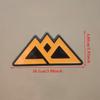 3D Metal Snow Mountain Logo Car Side Fender Rear Trunk Emblem Badge Sticker, Car Front Grill Badge, Car Decoration Additions