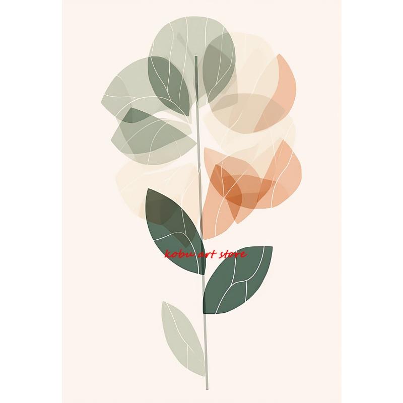 Abstract Watercolor Lotus Flower Posters Prints Colorful Floral Botanical Canvas Painting for Living Room Decor Wall Art Picture