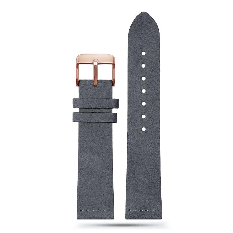 Genuine Leather Suede Watch Strap Retro Watchband 16mm 18mm 20mm 22mm Gray Black Brown Army Green Watch Accessories
