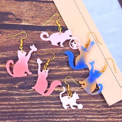 Cats Earrings Molds Jewelry Making Molds Handmade Epoxy Resin Moulds Animal Molds Craft Supplies for Earring