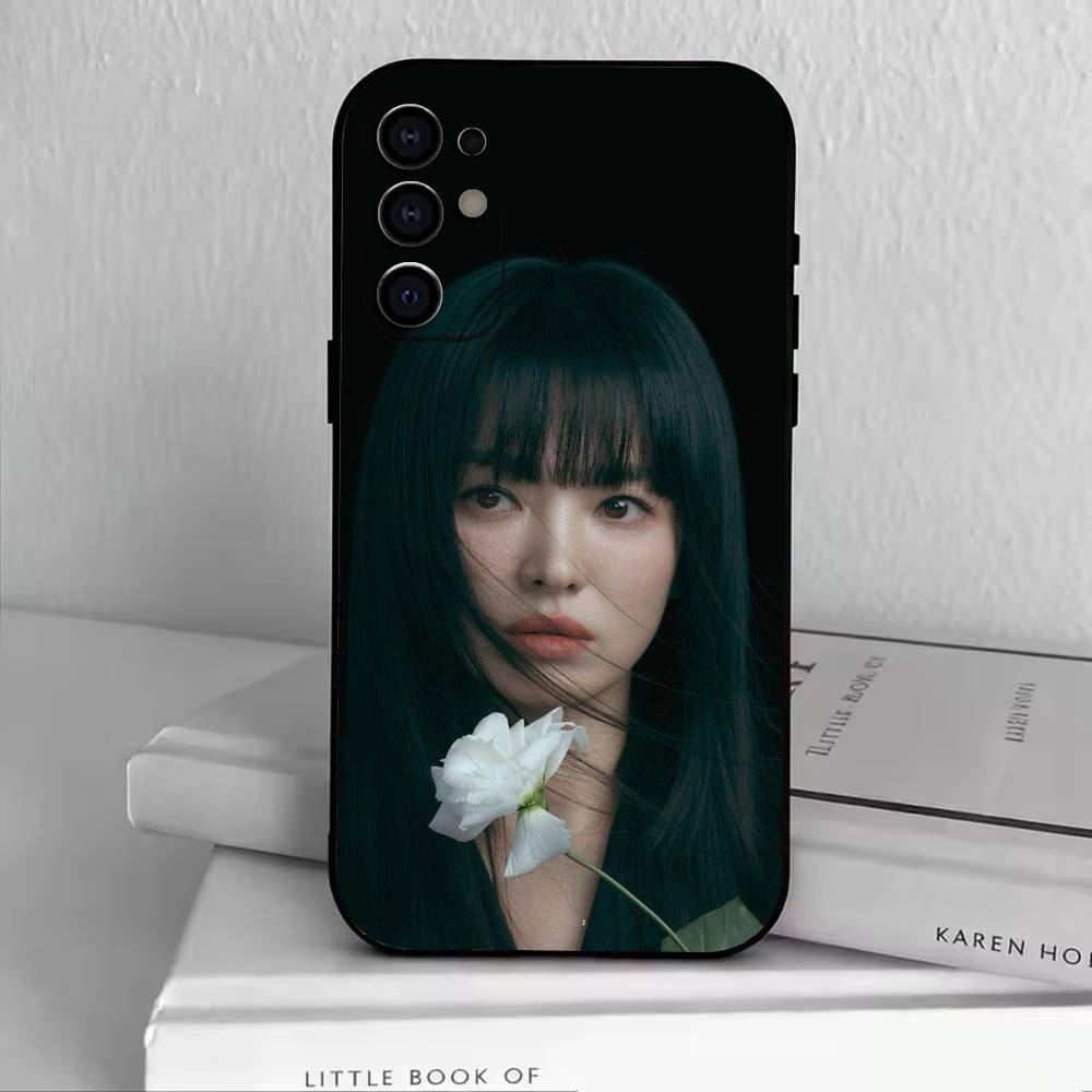 Actress Song Hye-kyo Phone Case For Samsung S25,S24,S21,S22,S23,S30,Ultra,S20,Plus,Fe,Lite,Note,10,Black Cover