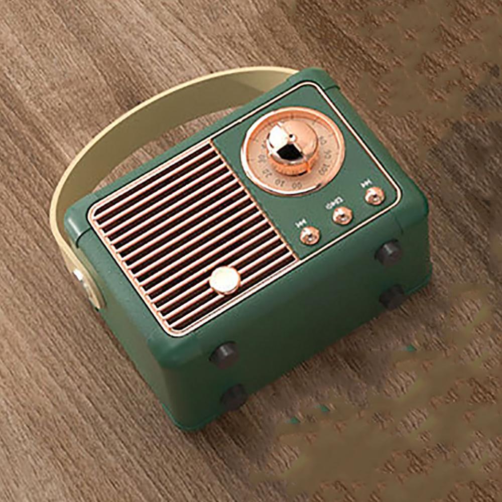 Portable Retro Bluetooth Speaker Mini Wireless Stereo Speaker USB TF AUX Audio