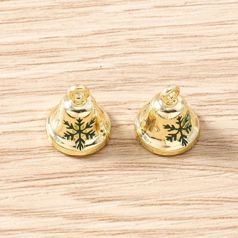 5Pcs Fashion Christmas Charms Cute Christmas Ring Bell Socking Pendant For Earring Necklace Making Accessories