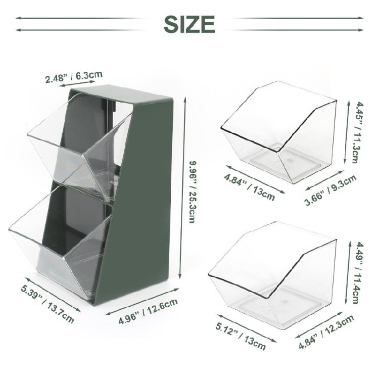 Green Coffee Organizers Designed For Portable Storage In Any Setting