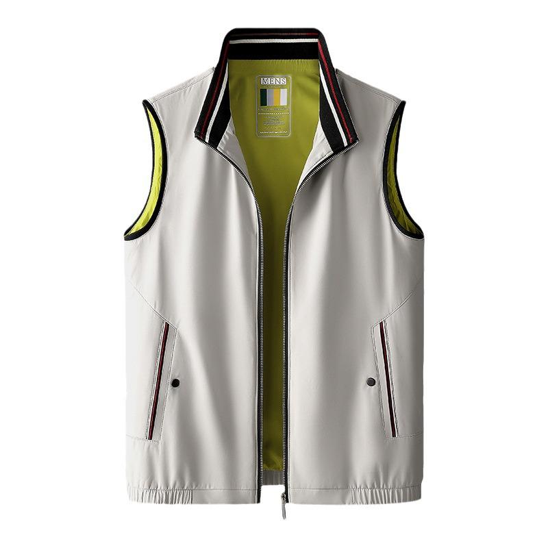 Men's High-End Detachable Hooded Vest: Stylish, Casual, Sleeveless Outdoor Sportswear for Spring and Autumn