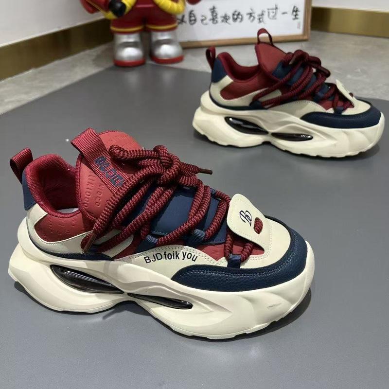 Men's Shoes 2025 Spring New Fashion Lazy One-pedal Casual Shoes Platform Non-slip Sports Shoes Men's Dad Shoes