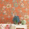 TaoGift Peel and Stick Vintage Floral Wallpaper Self Adhesive Non-Woven Flower Contact Paper Kitchen Bathroom Backsplash Wall Paper Mural Sticker