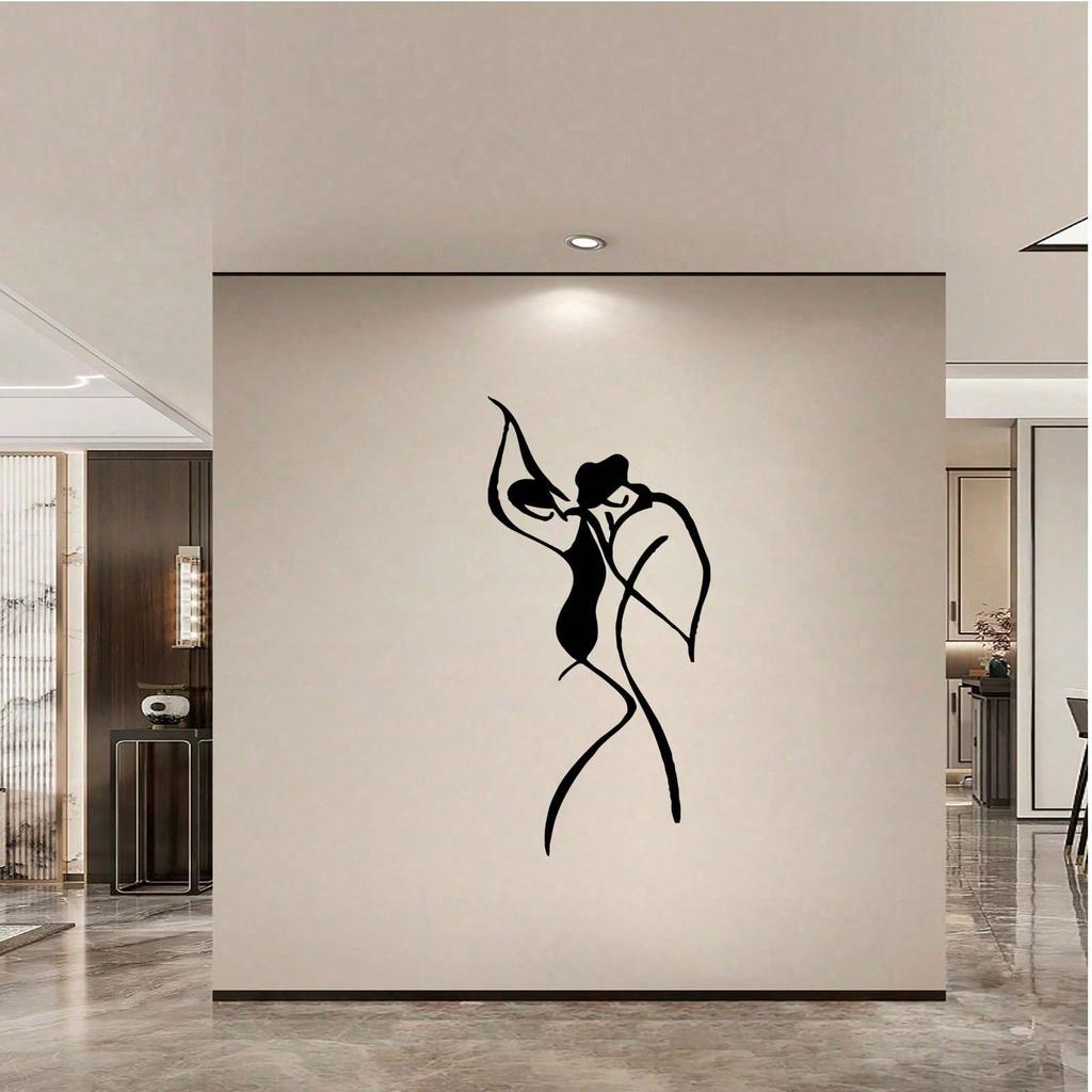 Wandkunst Tanzendes Paar Metallskulptur Innendekoration