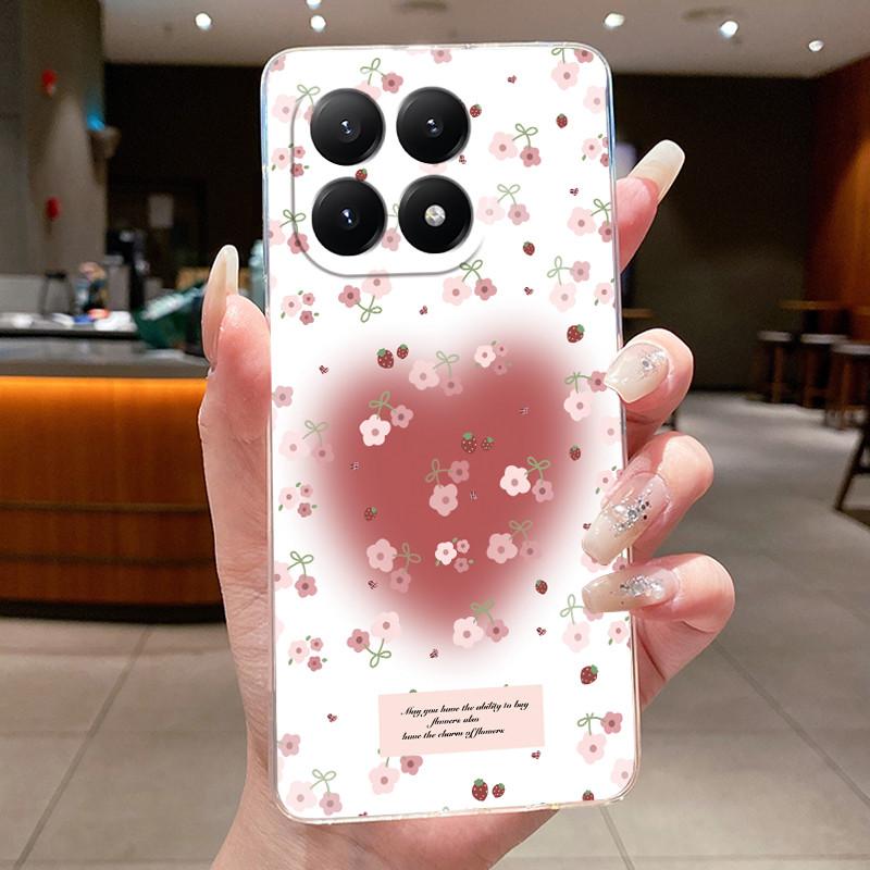 

For Xiaomi Mi 15T Pro 5G Case Clear Luxury Fashion Butterfly Flower Soft TPU Silicone Phone Cover For Xiaomi Mi15T 15TPro Case Xiaomi 15T 5G
