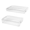 Clear Document Organizers Containers Stackable File Storage Box Filing Box Paper Storage Box Portable File Organizers