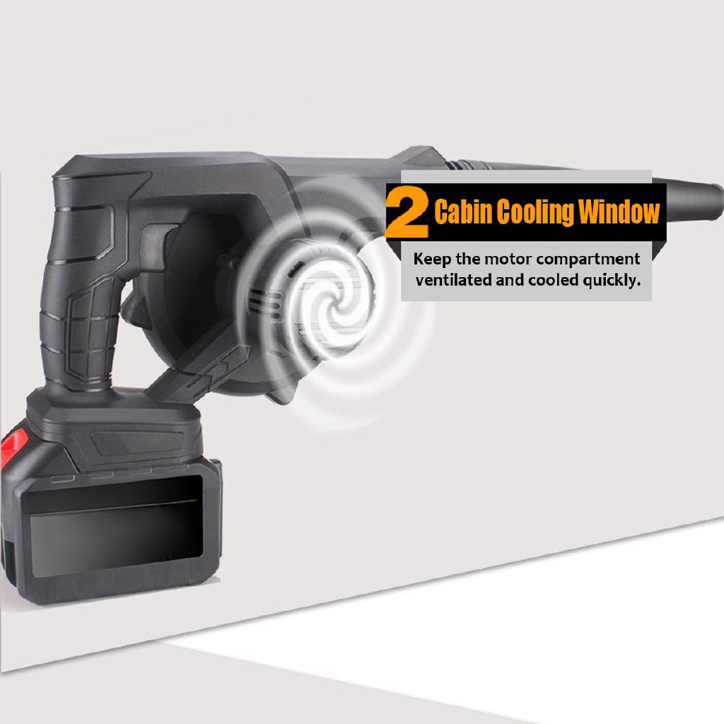 Brushless Cordless Electric Air Blower Handheld Leaf Blower And Suction Computer Dust Collector Vacuum Cleaner Tool 2000W