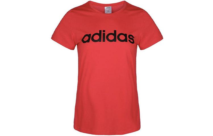 Adidas Set in Sleeve T Shirt Women s Bright Pink Red Fluorescent DU2083 L