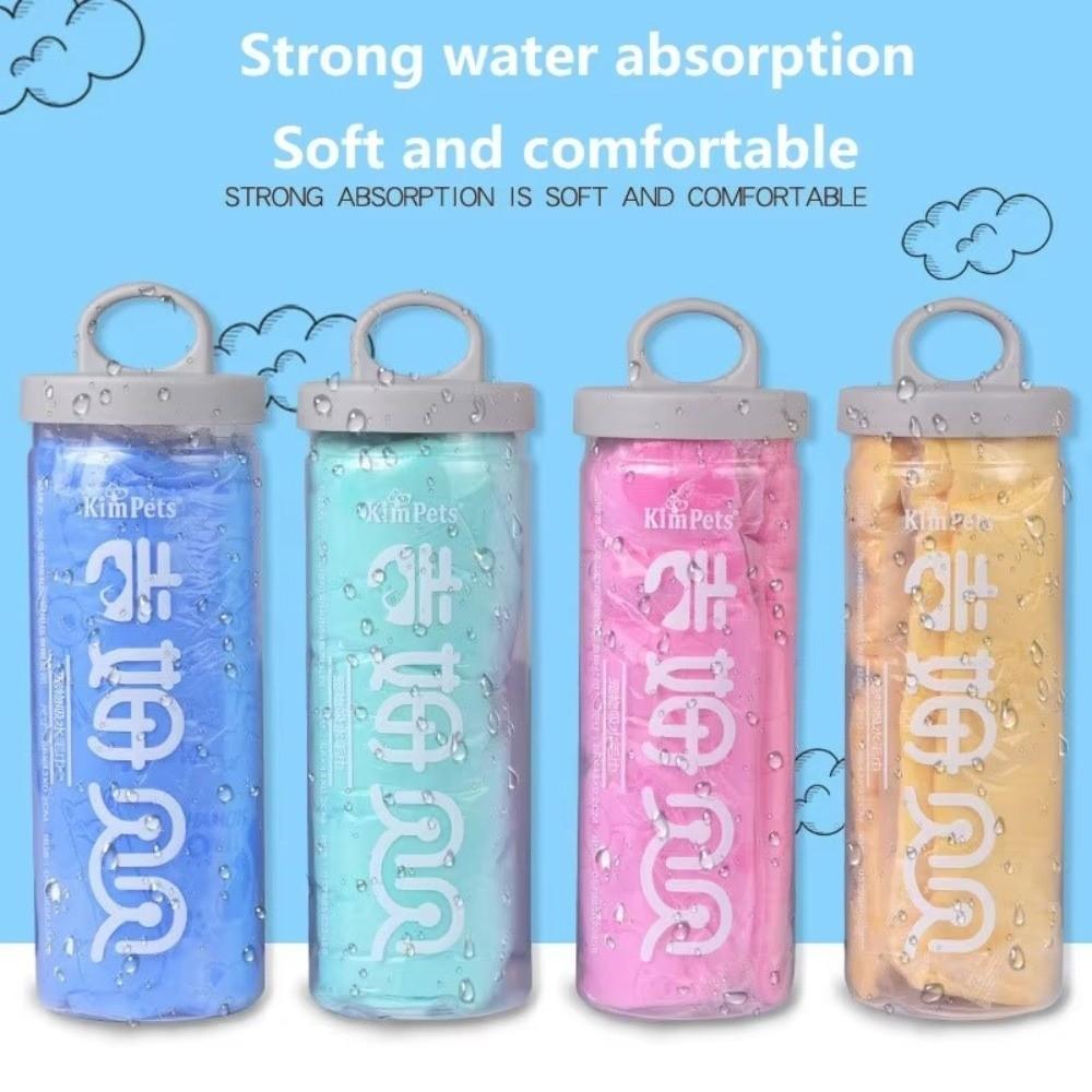 66x43cm Absorbent Dog Towel Synthetic Deerskin Reusable Chamois Towel  for Dogs and Cats