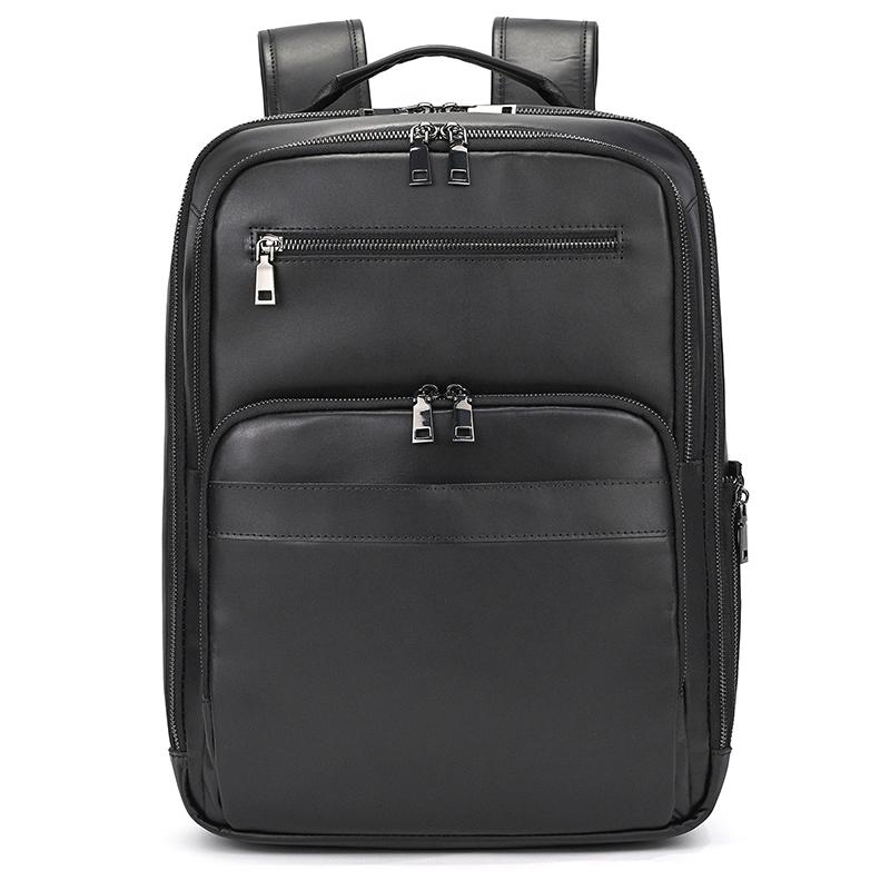

Retro Fashion Leather Men Backpack Business Male 15 16 Laptop Bag Daypacks Large Capacity Travel College School Bag Large чорний