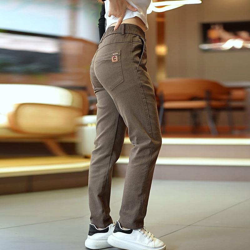 Дизайн Весна Мужские повседневные брюки Весна Осень Обычные эластичные узкие деловые рабочие брюки Мужские брюки 28