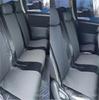 2PCS Grey Front Seat Cover Polyester+Artificial Leather Universal For Truck
